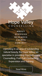 Mobile Screenshot of hopevalleycounselling.com